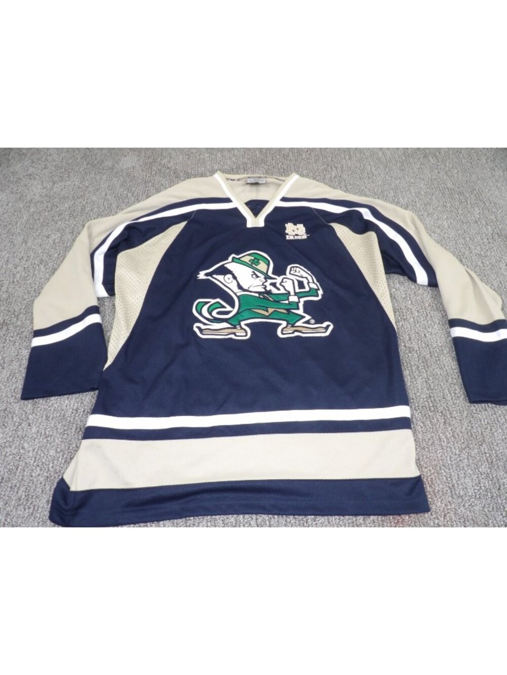 Vintage Notre Dame Hockey Jersey 1992 Colosseum Athletics Large